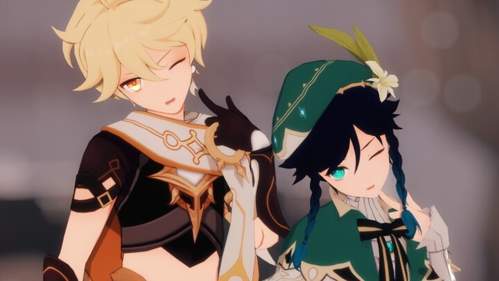 『Genshin Impact MMD/Sora-Vendi-Xingqiu-Chongyun-Zhongli-Tartaria』Chocolate Cream