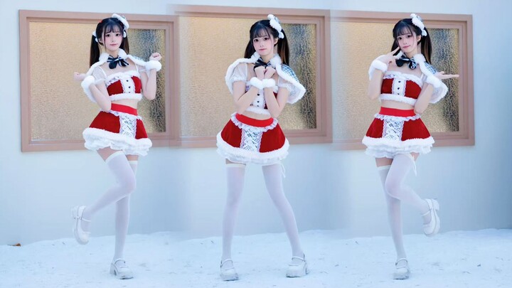 دينغ~ أرنب صغير أبيض نقي لعيد الميلاد 💗