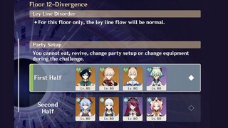 Mono Anemo/Cryo VS Spiral Abyss Floor 12 [Venti,Kazuha,Sucrose,Jean / Ganyu,Ayaka,Rosaria,Diona]