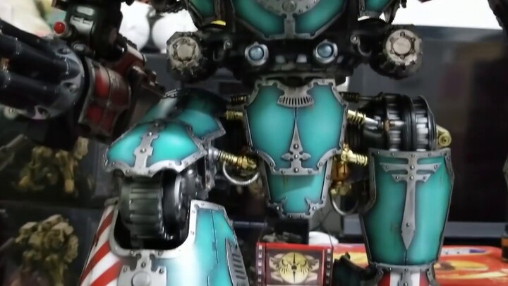 Resin model Warhammer 30K FW double Titans are ready to pack up and board the plane back to the star