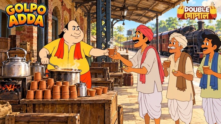 গোপাল রেলওয়ে স্টেশনে ‘কাটিং চা’ বিক্রি করত। Gopal Bhar | Bangla Golpo