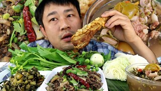 ลาบหมู แกงผักปัง ผักกาดส้ม (เมืองพะเยา) -7/12/2020-