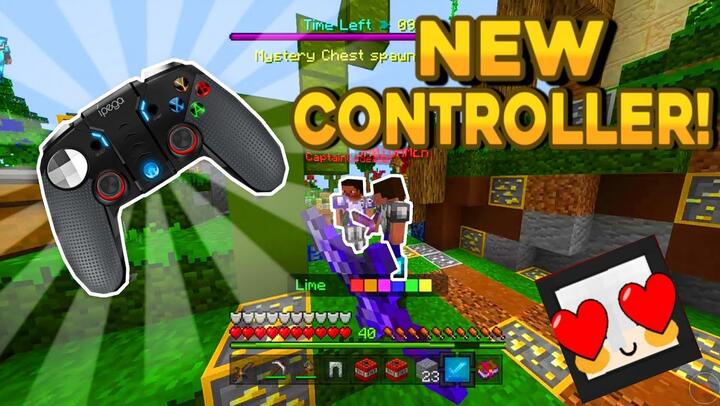 Skywars Cubecraft Mcpe With Controller Gameplay Bilibili