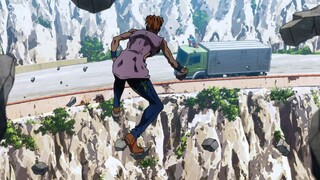 Even after being shot several times, he was still able to climb in the air. This enemy almost made M