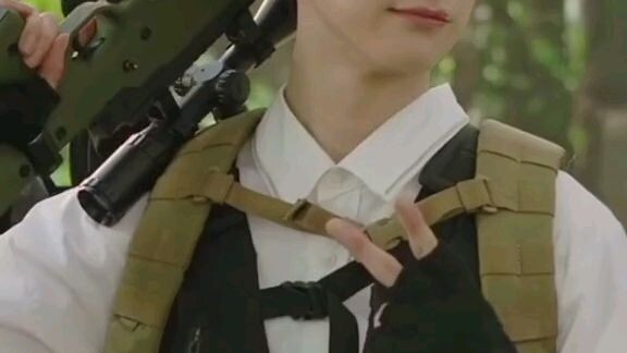 Look at how he uses a weapon