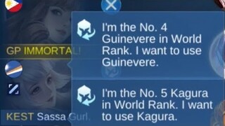 I Met This Legit Top Global Kagura In Rank Game • Top Global Guinevere • Too Much Damage • MLBB✓