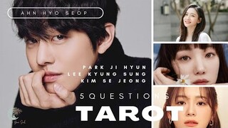 Ahn Hyo Seop with Park Ji Hyung, Lee Kyung Sung, Kim Se Jeong  relationship tarot may 2023