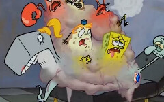 Spongebob dan Squidward bergabung, dan Patrick menjadi seorang jenius.