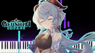 Genshin Impact OST - Ganyu Story Quest: Sinae Unicornis | [Piano Cover] (Synthesia)「ピアノ」