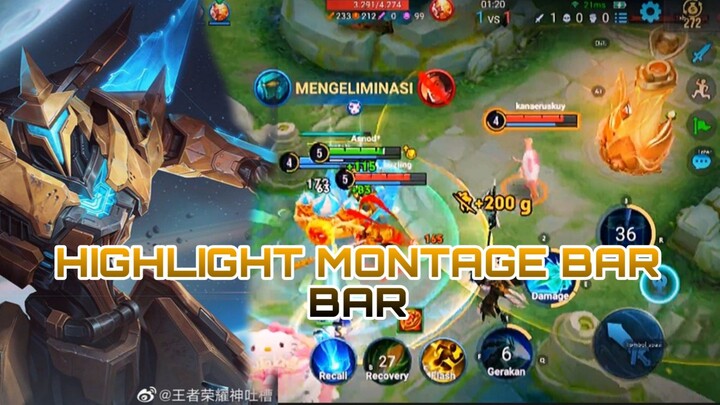 HIGHLIGHT MONTAGE BAR BAR