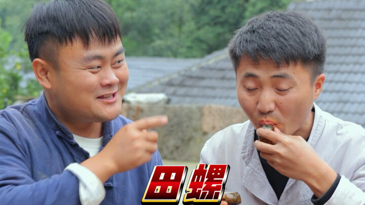 เก็บหอยโข่งตัวใหญ่มาจากทุ่งนา ทำเมนูหอยโข่งผัดเผ็ด อยากกินกันมั้ยคะ/ครับ?