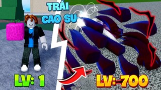 Blox Fruit - Thử Thách Ăn Trái Cao Su level 1??? Trái Mạnh Nhất Sea 1 (level 1 to 700 in Roblox)