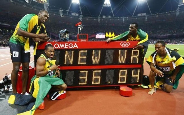 The fastest relay race in history, Bolt leads Jamaica in 36.84 seconds