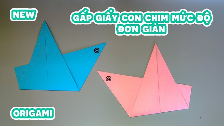 Gấp Giấy Thủ Công | Gấp Đôi Chim Uyên Ương Đơn Giản