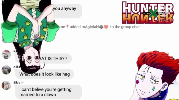 HxH texting video - Illumi and Hisoka are getting married?!