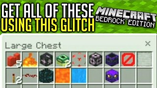 This Glitch Turns Gravity Blocks IN To Any Item (Even Unobtainable Items) Minecraft Bedrock Edition