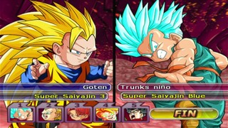 BATALLA ENTRE TRANSFORMACIONES DE GOTEN Y TRUNKS EN DRAGON BALL Z BUDOKAI TENKAICHI 3 MODS GAMEPLAY