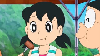 Doraemon: Nobita rides a fish and races through the sea, making Suneo admit defeat sincerely!