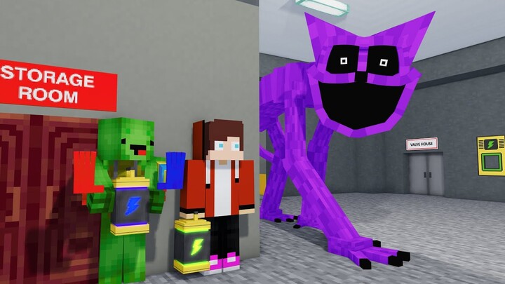 MAIZEN – JJ & Mikey’s Escape from CatNap Poppy Playtime 3 - A Minecraft Animation
