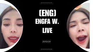 [Eng Sub] Engfa was live with Lookkaew 20/02/24 ☺️ Friends are the best #engfawaraha #lookkaew