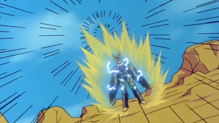 Cell, who is indestructible through self-destruction, becomes stronger again. This is Gohan's final 