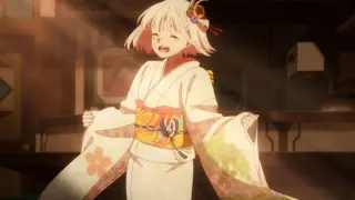 "Lovely kimono Chizuru, until the end of the dream..."