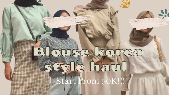SHOPEE HAUL BAJU ATASAN BLOUSE KOREAN STYLE !!!!