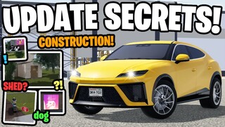 NEW GREENVILLE UPDATE SECRETS! (RANDOM SHED?!) - Roblox Greenville