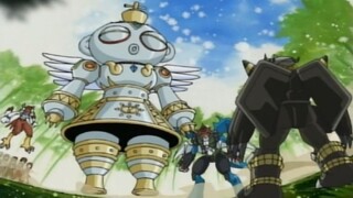 "Digimon 2 19" Steel Angel adalah monster mitos kuno dengan setelan daging