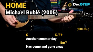 Home - Michael Bublé (2005) Easy Guitar Chords Tutorial with Lyrics