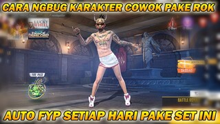 AUTO FYP SETIAP HARI KALO PAKE SET INI 😱, CARA EDIT KARAKTER FF COWOK PAKE ROK SET CEWEK FREE FIRE