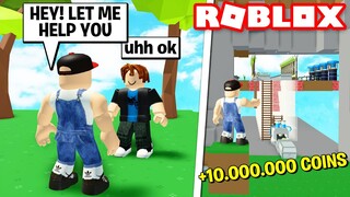 HELPING NOOBS IN SKYBLOX! *HE GOT 10M COINS!* Roblox Skyblox