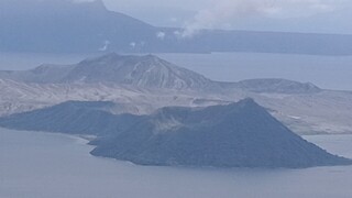 smoking taal volcano