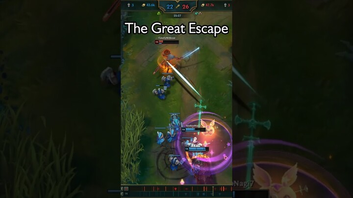 The Great Escape, Yasuo #shorts #yasuo #leagueoflegends