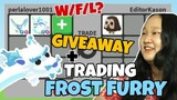 WHAT PEOPLE TRADE FOR FROST FURRY IN ADOPT ME + GIVEAWAY!! (HAPPY 50K SUBSCRIBERS ðŸŽŠ)