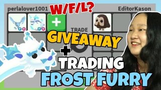 WHAT PEOPLE TRADE FOR FROST FURRY IN ADOPT ME + GIVEAWAY!! (HAPPY 50K SUBSCRIBERS 🎊)