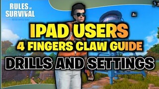 4 Fingers Claw Guide + Drills And My Settings To Master in Rules Of Survival ( 4 fingers : Advance )