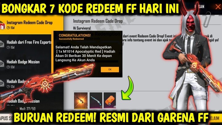 BONGKAR 7 KODE REDEEM FREE FIRE TERBARU HARI INI 16-17 JUNI 2022