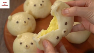 Korea cooking : Steamed custard buns 5 #monHan