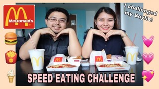 McDo Speed Eating Challenge with Boyfie! (Di ako magpapatalo dito!) | FA Shaine Buhat