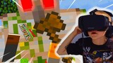 Taking over a Village in VR! (Minecraft VR Funny Moments) #1