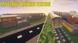 Minecraft railway station - Tutorial
