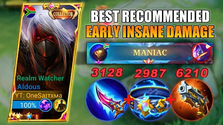 ALDOUS BEST RECOMMENDED BUILD FOR EALY INSANE DAMAGE🔥 | ALDOUS BEST BUILD 2022