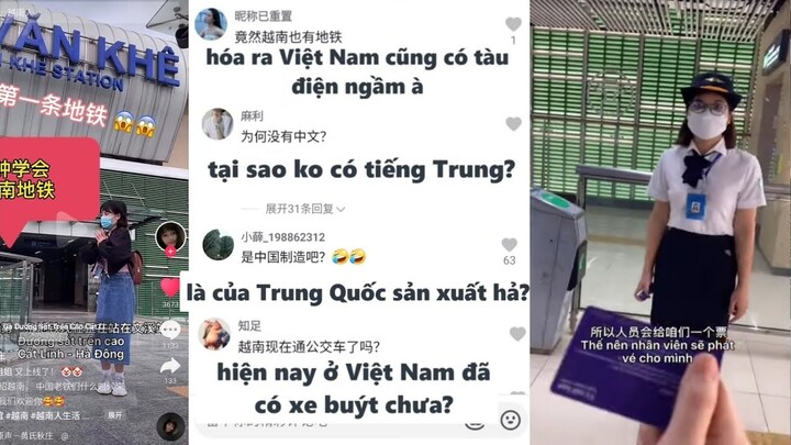 Phản ứng của người Trung Quốc khi đi thử Tàu Cát Linh - Hà Đông | Bò Lạc TV