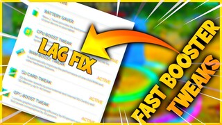 FREE FIRE FIX LAG 60FPS FAST GAME BOOSTER GPU/CPU TWEAKS ACTIVATE