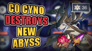 C0 Cyno DECIMATES the newest Spiral Abyss (36-stars) | Genshin Impact