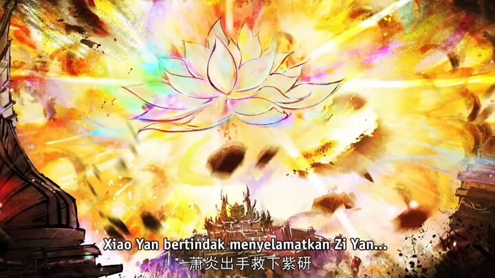 btth episode 184 perjuangan Xiao yan dan zi yan mengusir raja naga pemberontak