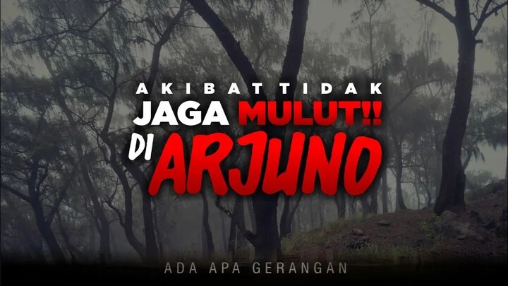 Pendakian mistis gunung Arjuno, kisah horor pendakian