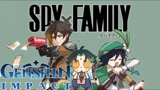 (Genshin Comic Dub) Spy X Family but Genshin ðŸ˜ŽðŸ”«