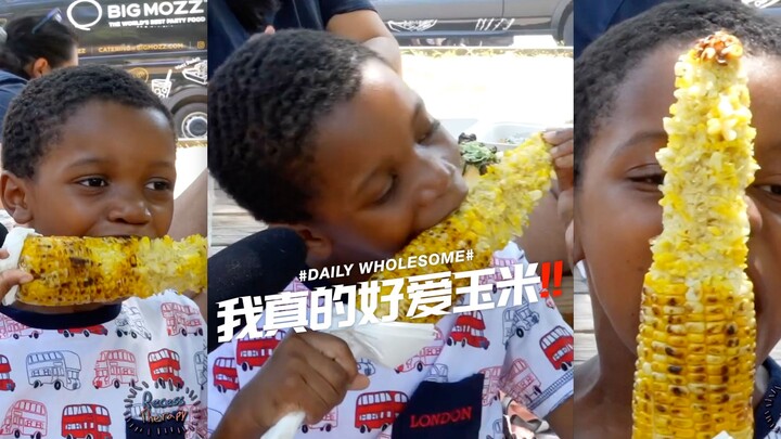 "I really love corn!!"